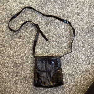 Bally made in Italy small Crocodile Crossbody bag.